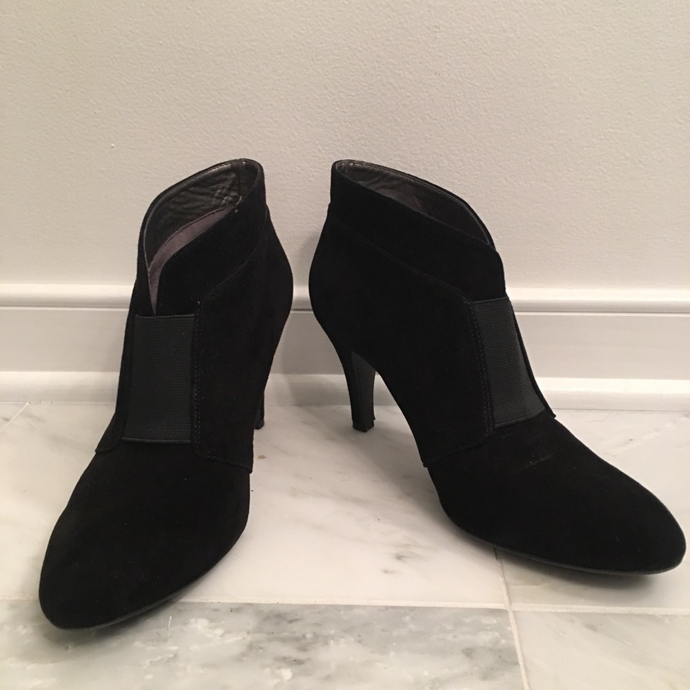 Heeled Black Booties